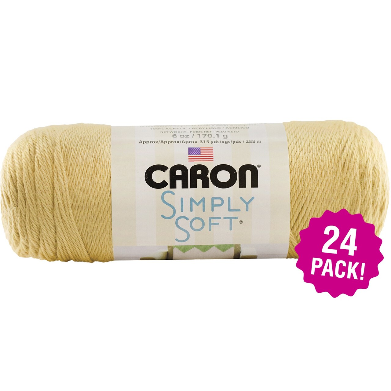 Multipack of 24 - Caron Simply Soft Collection Yarn-Autumn Maize